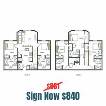 5BR/5BA - E2 Private floor plan